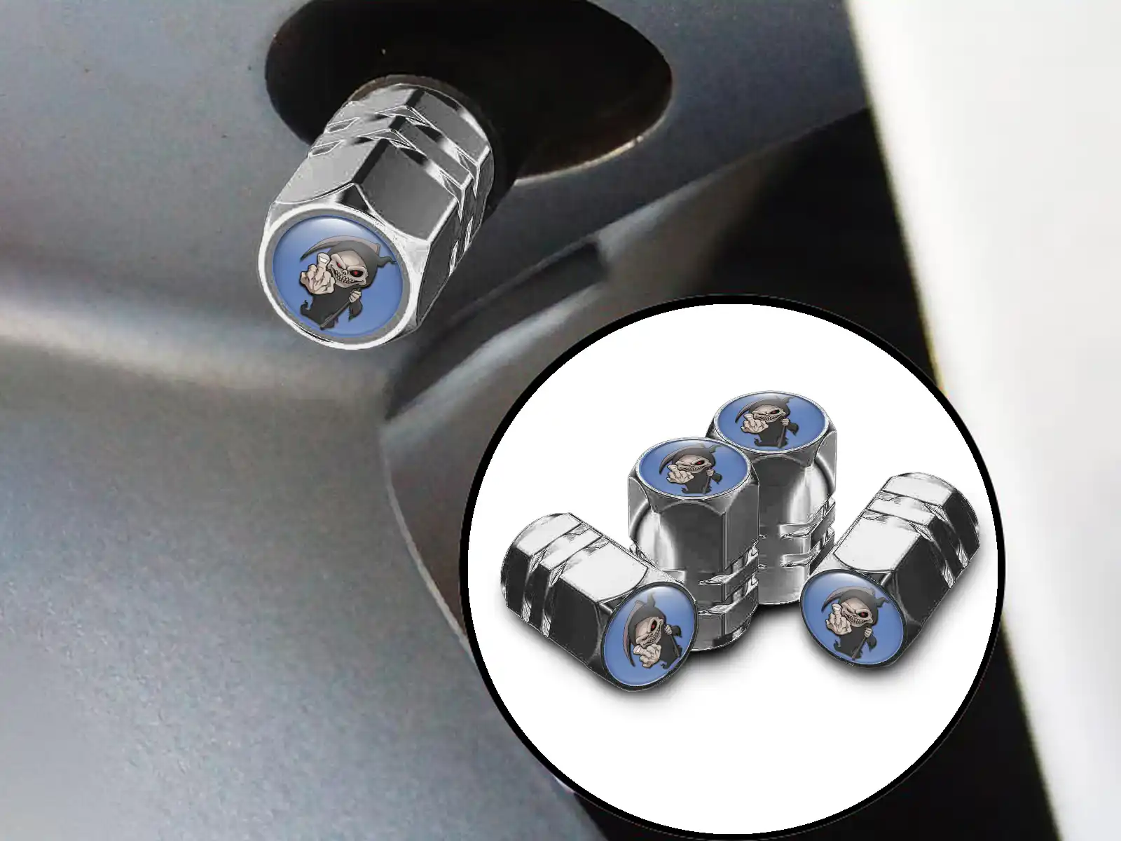Rim Valve Caps Car Alloy Edition